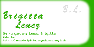 brigitta lencz business card